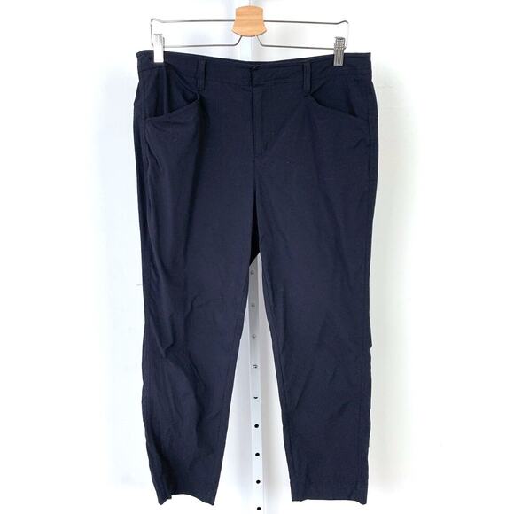 ORVIS  14 Cortina Ankle Pants Lightweight Tech Stretch Nylon Travel 2FXC Black - Picture 10 of 10